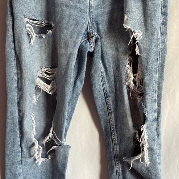 SM286 Aeropostale Blue Boyfriend Jeans Relaxed Fit - Picture 3 of 10